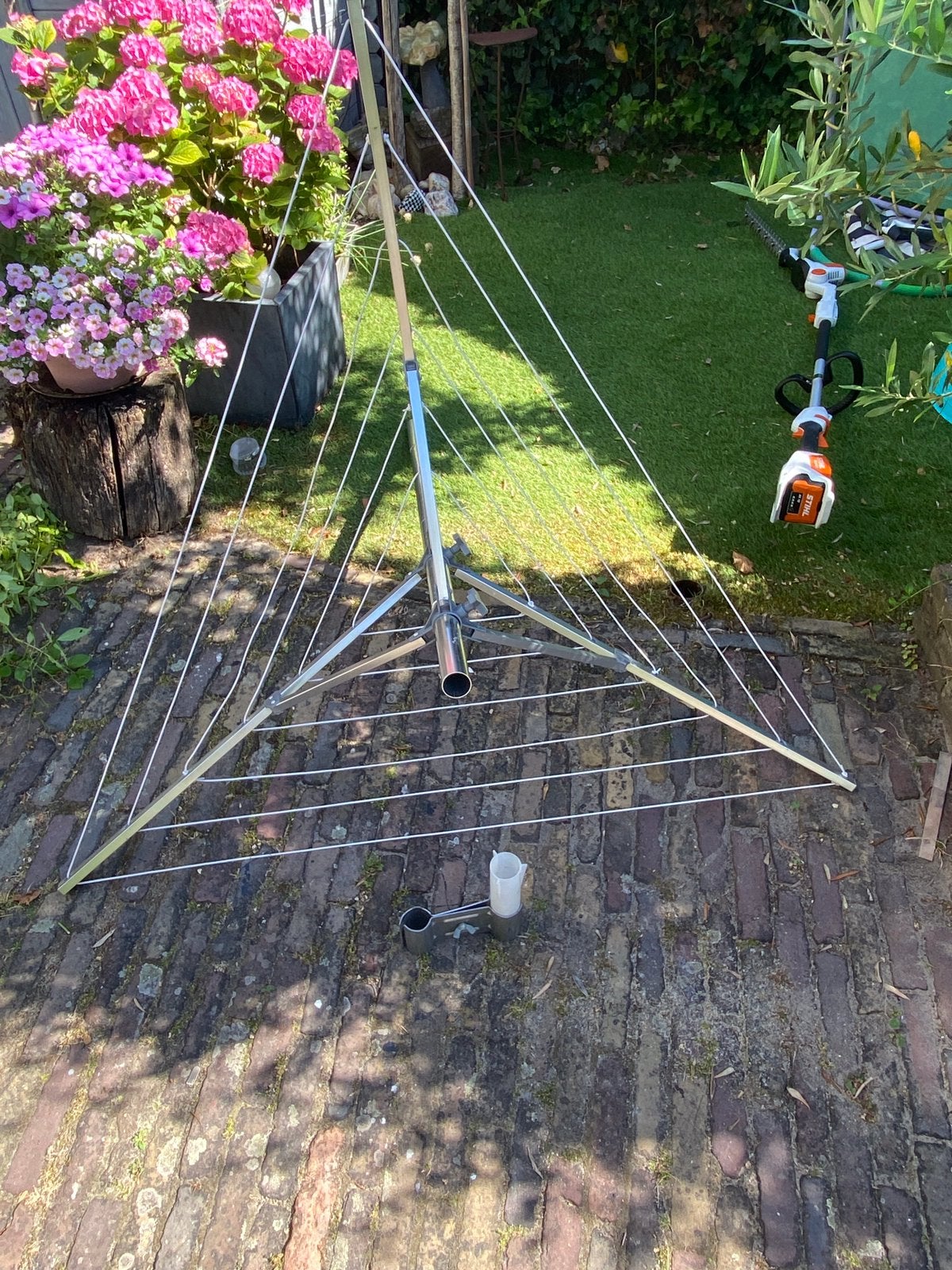 Droogmolen voor caravan of camper, Tuin en Terras, Ophalen, Zo goed als nieuw, Zwenksproeier