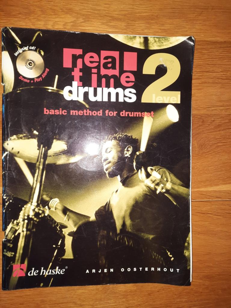 lesboek-Real Time Drums Level 2 Methode - + cd's-Oosterhout, Gebruikt, Overige genres, Drums of Percussie, Les of Cursus