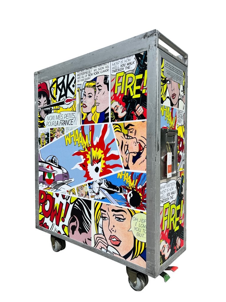 Noboringo Tribute Roy Lichtenstein Pop Art vliegtuig trolley, Ophalen, Gebruikt, Overige typen