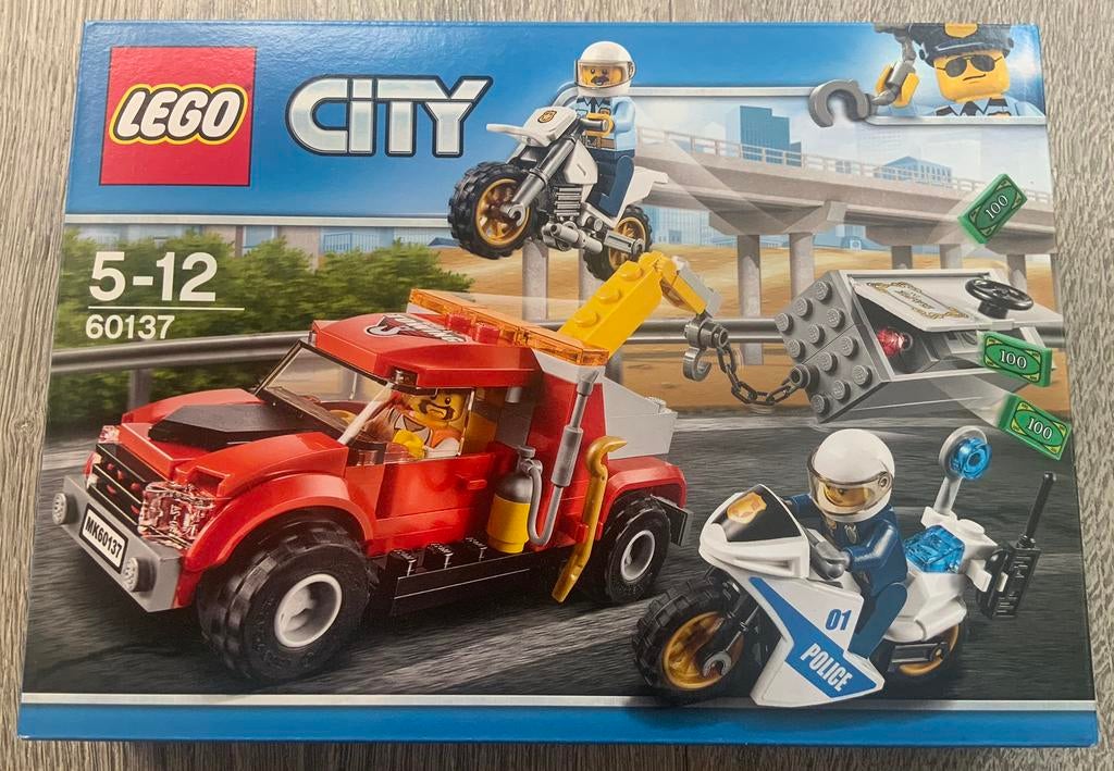 60137 city politie achtervolging  NIEUW, City, Lego, Nieuw, Ophalen of Verzenden
