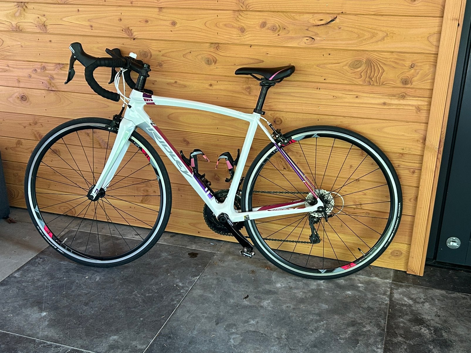 Ridley Liz c 105 mixte Dames racefiets Carbon maat XS / 48, 28 inch, Gebruikt, Carbon, Velgrem