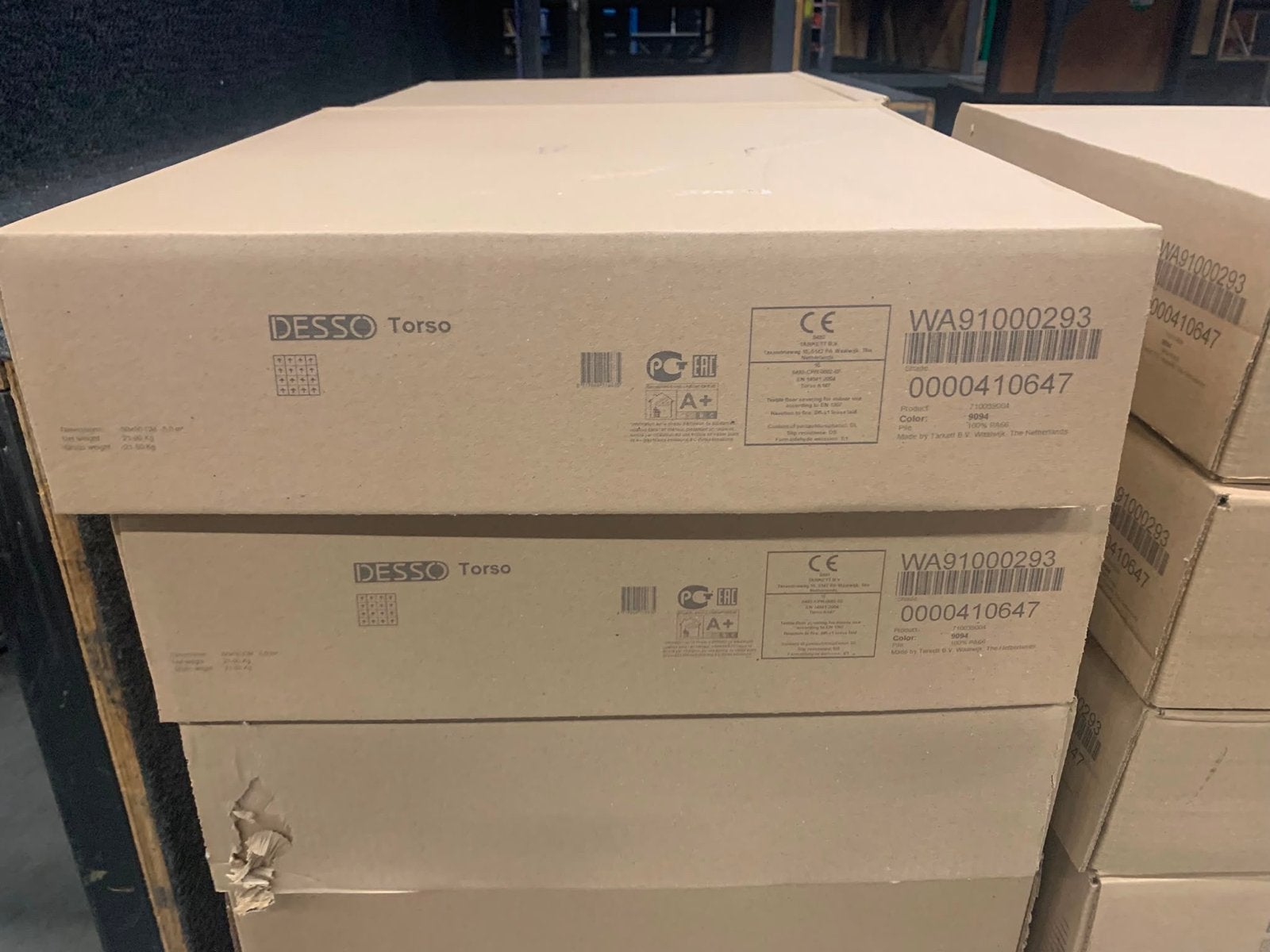 Desso Torso tapijttegels - Nieuw in doos, Ophalen, Minder dan 50 cm, 50 tot 100 cm, Beige