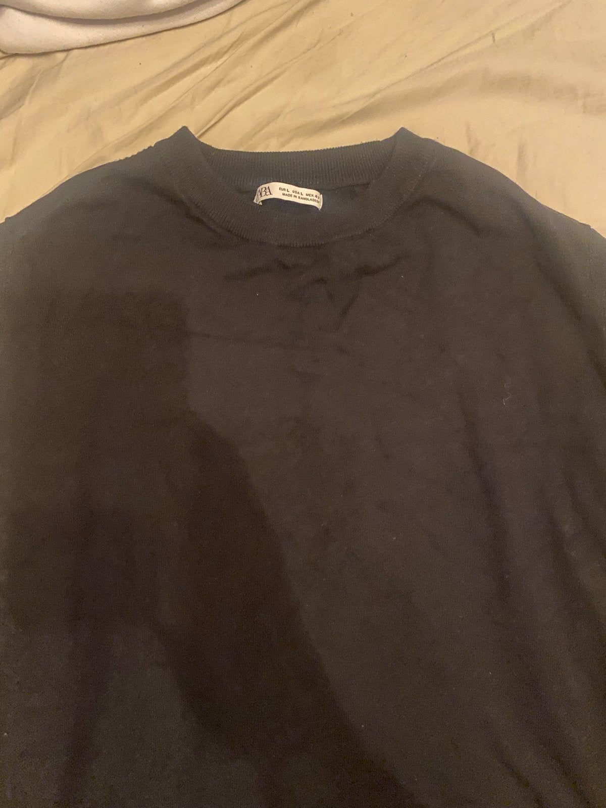 Zwarte Zara sweater - Maat L, Kleding | Heren, Ophalen of Verzenden, Gedragen, Maat 52/54 (L), Zwart