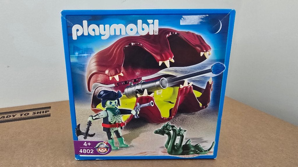 Playmobil 4802 Kanonnenschelp met piraat nieuw in doos, Pirates, Complete set, Nieuw, Ophalen of Verzenden
