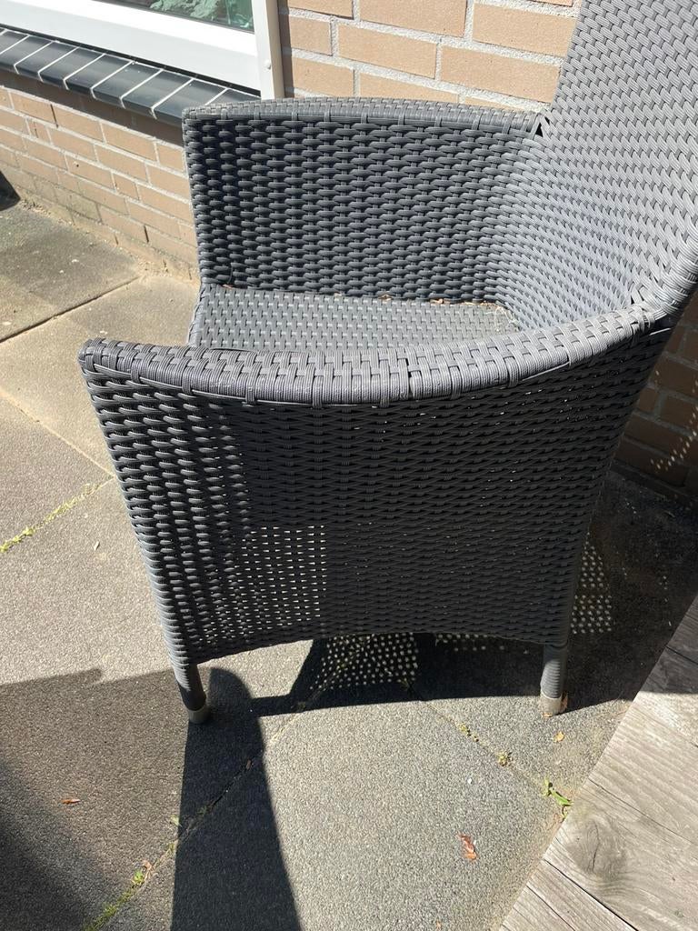 Kunststof rieten tuinstoelen, Ophalen, Gebruikt, Wicker