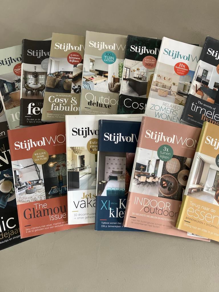 Stijlvol Wonen Tijdschriften Collectie - Interieurdesign, Ophalen, Gelezen, Overige typen