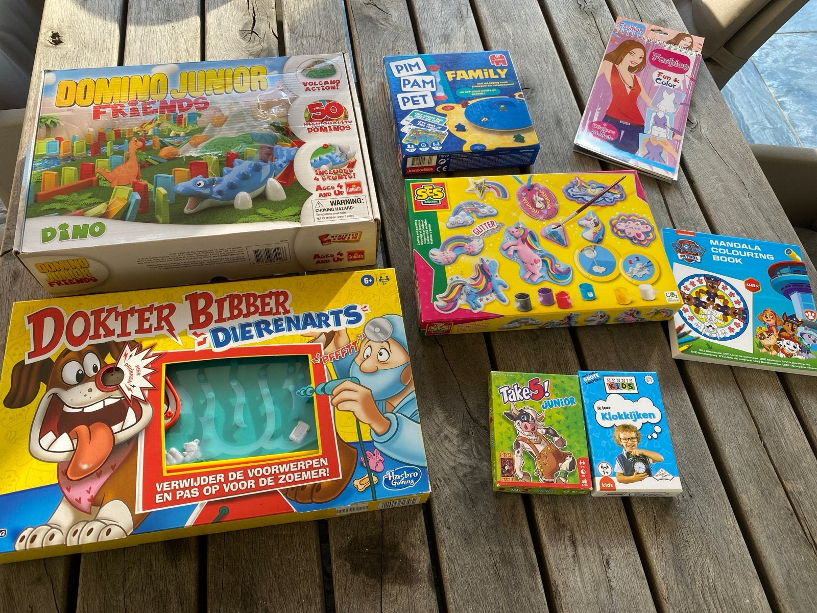 Sinterklaas cadeau spelletjes en knutselen vanaf 4 tot 8, Ophalen of Verzenden, Zo goed als nieuw, Jongen of Meisje
