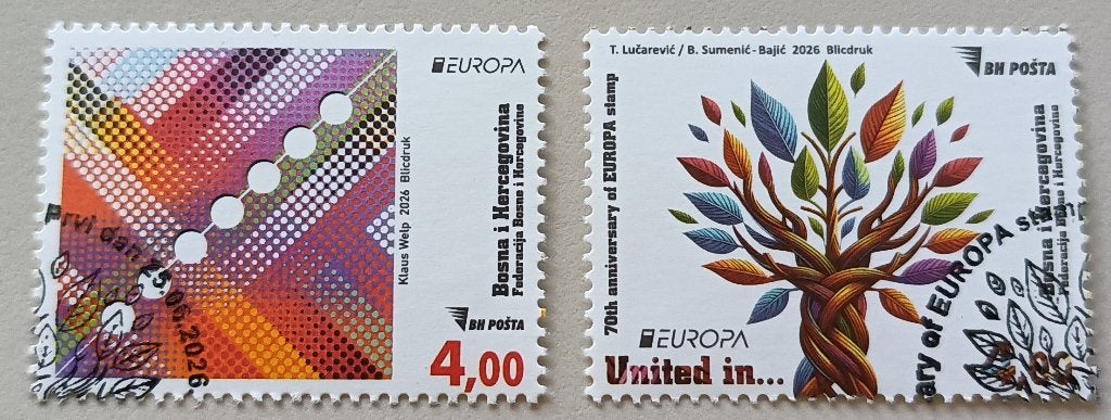 Bosnie Herz-Bosnia Herz 2026 cept (PF) cancelled, Ophalen of Verzenden, Overige landen, Gestempeld