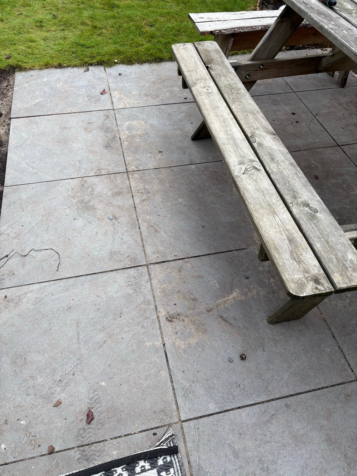 Gratis grijze tuintegels, Tuin en Terras, Ophalen, Gebruikt, 10 m² of meer, Beton