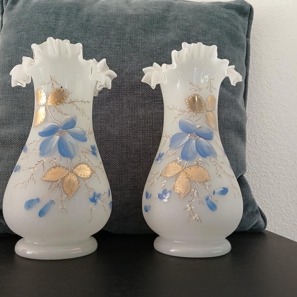 Set opaline vazen, Ophalen of Verzenden