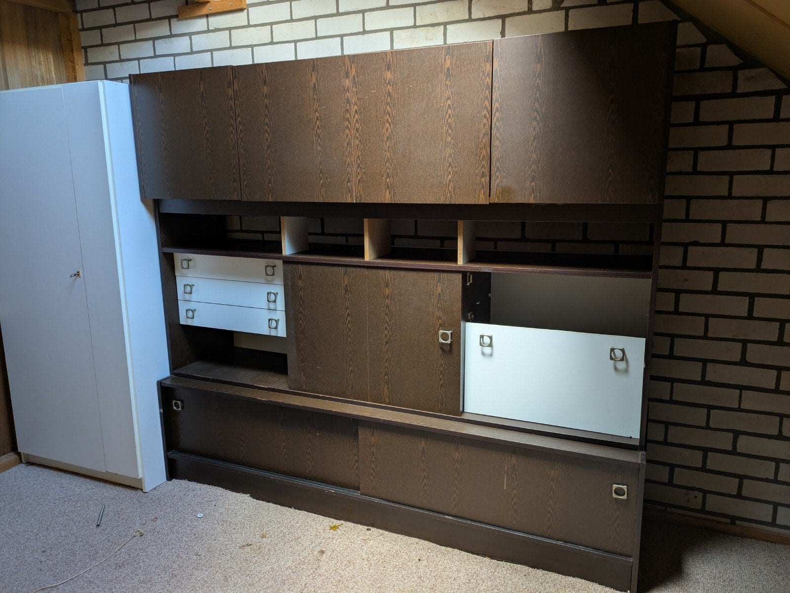 Vintage kast, Huis en Inrichting, Kasten | Wandmeubels, Ophalen, Gebruikt, Minder dan 150 cm, Minder dan 100 cm