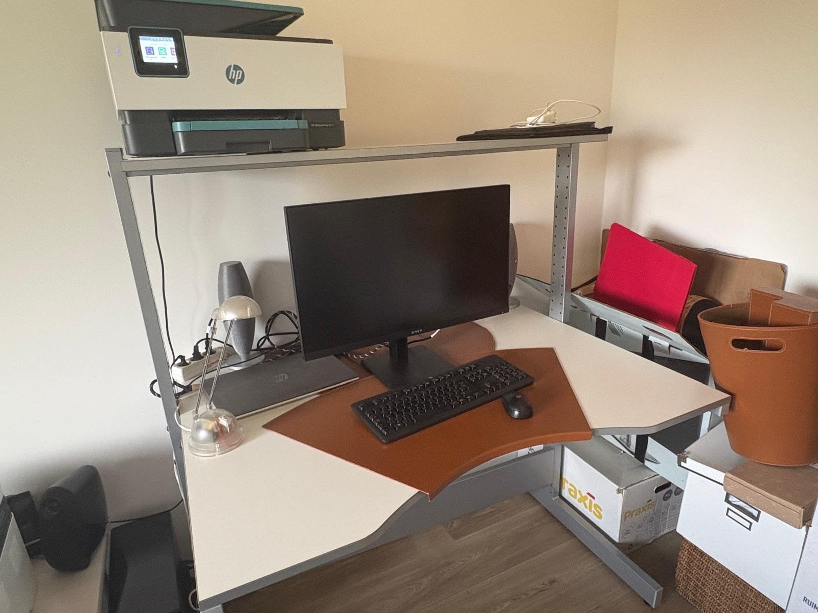 IKEA bureau, 120x90 cm, in hoogte verstelbaar, Ophalen, In hoogte verstelbaar, Gebruikt, IKEA