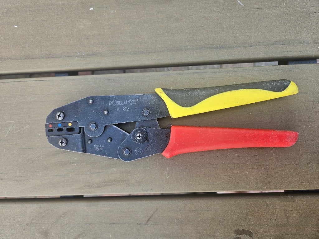 Klauke K82 krimptang, Ophalen, Gebruikt