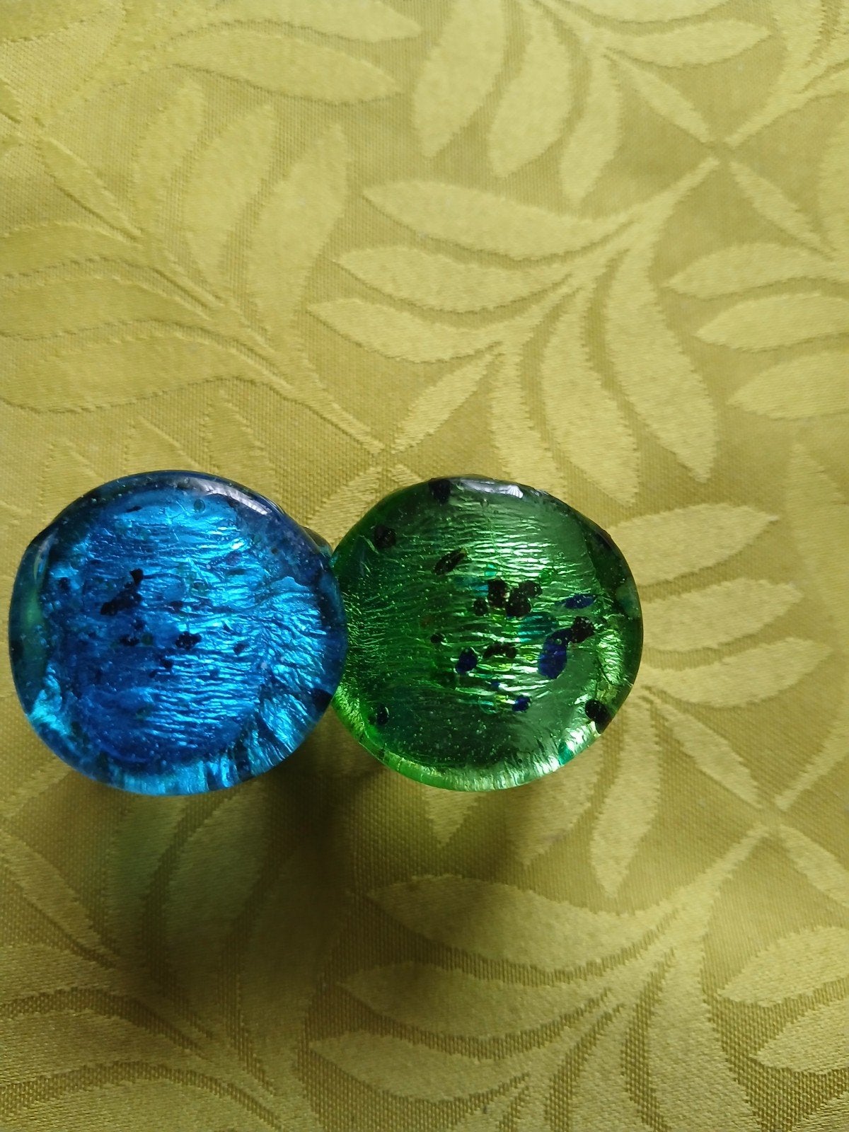 2 Mooie (Griekse)glazen ringen - Maat 17/18, Sieraden, Tassen en Uiterlijk, Ophalen of Verzenden