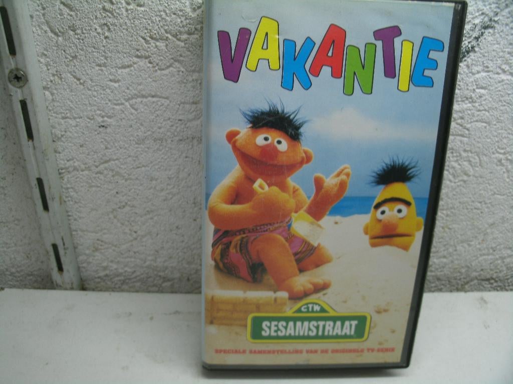 vhs 113a sesamstraat vakantie, Gebruikt, Alle leeftijden, Kinderprogramma's en -films, Overige typen