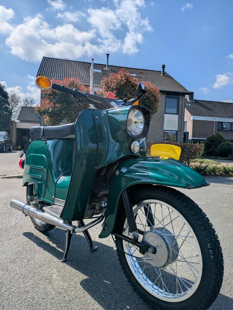 Simson Schwalbe KR 51/2  Groen M541 (4 bak) 1985 NL brommer, Fietsen en Brommers, Brommers | Oldtimers, Maximaal 45 km/u, Ophalen