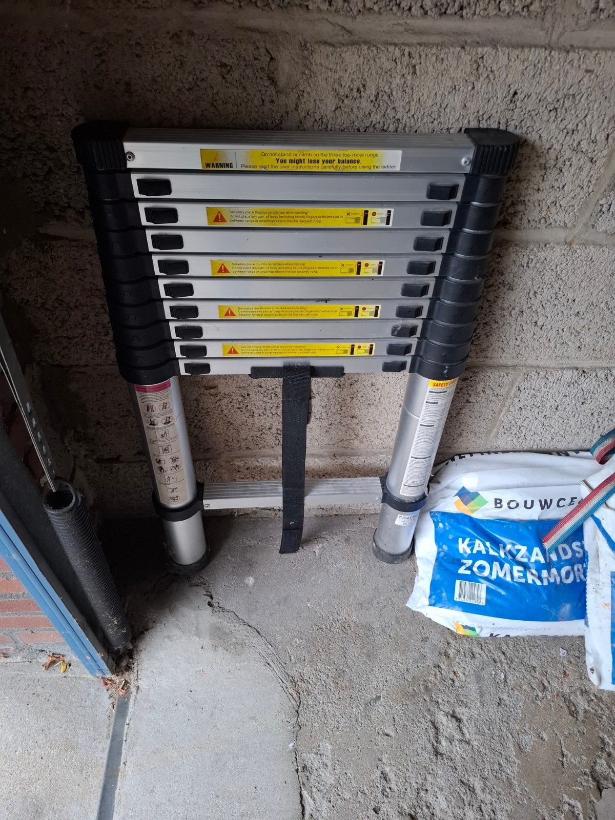 Telescoopladder - Opvouwbaar en Inschuifbaar, Ophalen of Verzenden, Zo goed als nieuw, Ladder, Opvouwbaar of Inschuifbaar