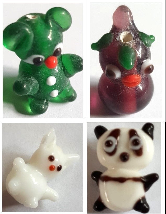 SALE Prachtige handgemaakte murano glas kralen dieren 1, Verzenden, Nieuw, Kraal