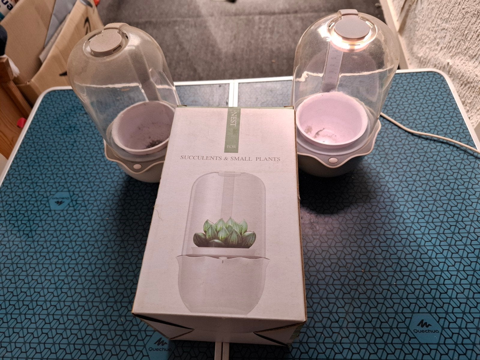 2x JS Nest Smart Indoor Tuin voor Succulenten, Ophalen, Kunststof, Minder dan 30 cm, Rond