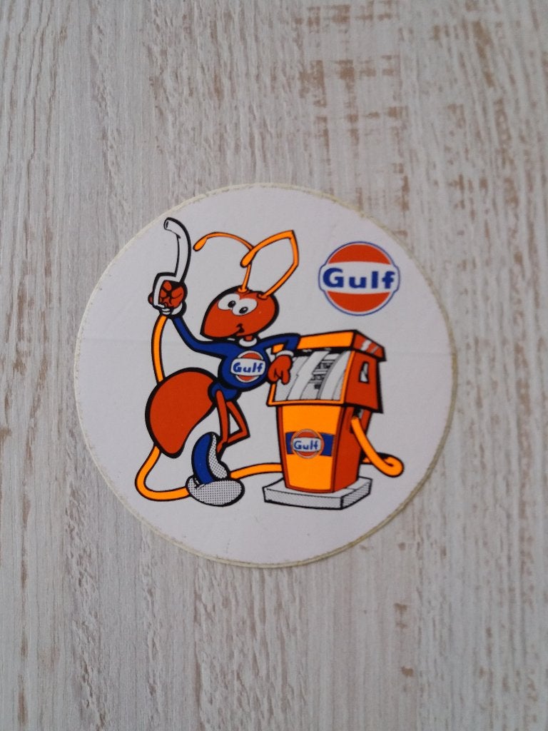 sticker Gulf, Verzamelen, Ophalen of Verzenden, Zo goed als nieuw, Bedrijf of Vereniging