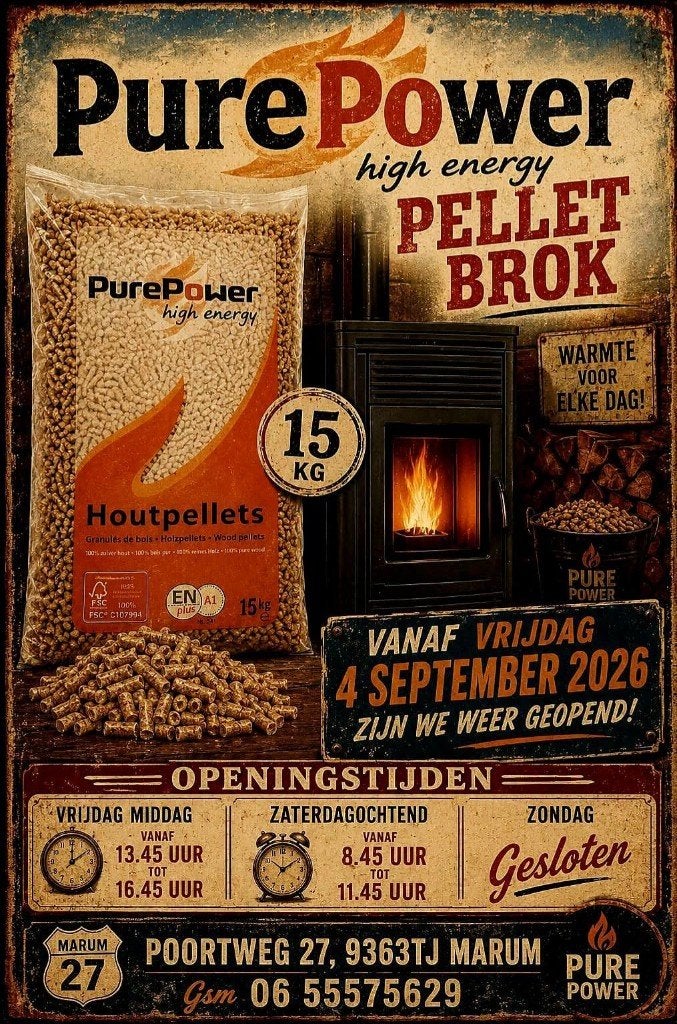 Pellets kachel Houtpellets naaldhout Pure Power EN A1 Plus, Ophalen, Overige brandstoffen, Nieuw, Pelletkachel