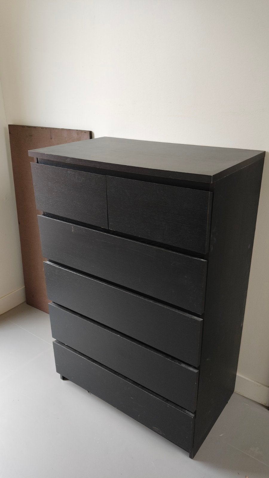 Ikea Malm Kast - Donkerbruin/Zwart, Huis en Inrichting, Ophalen, Gebruikt, 100 tot 150 cm, 50 tot 100 cm