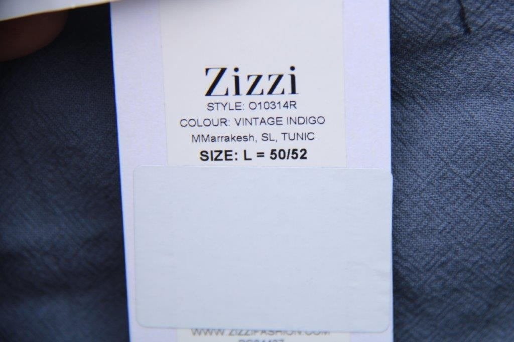 Tuniektop blauwgrijs Zizzi mt L (50/52) Nieuw Vaste prijs, Zizzi, Blauw, Blouse of Tuniek, Nieuw