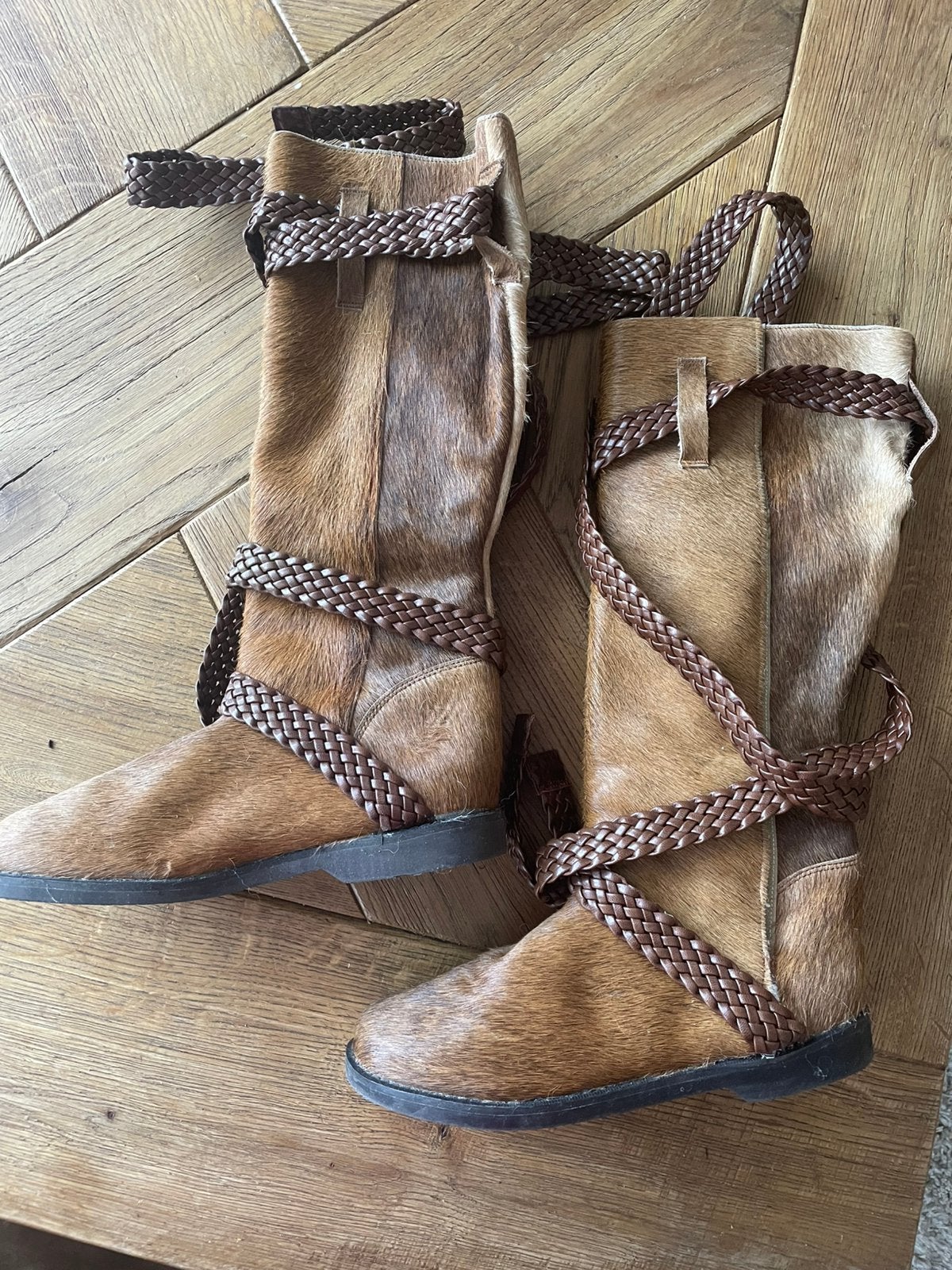Nieuwe leren dames laarzen van Bella maat 38, Hoge laarzen, Bruin, Nieuw, Ophalen of Verzenden