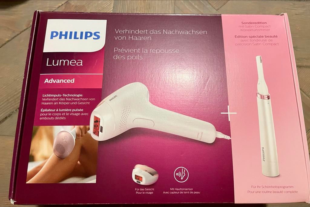 Philips Lumea Advanced IPL SC1998/00 met precisietrimmer, Ophalen of Verzenden, Zo goed als nieuw, Scheren en Epileren