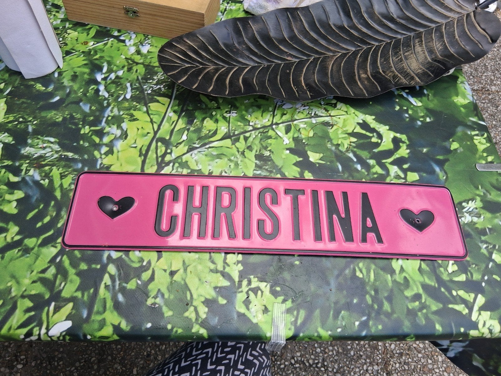 Naambord/Christina, Ophalen of Verzenden