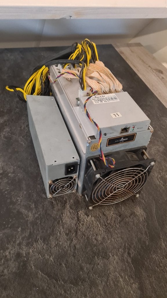 ANTMINER L3+ Doge Miner + Voeding, Ophalen of Verzenden, Gebruikt, Onbekend, Hot swappable onderdelen