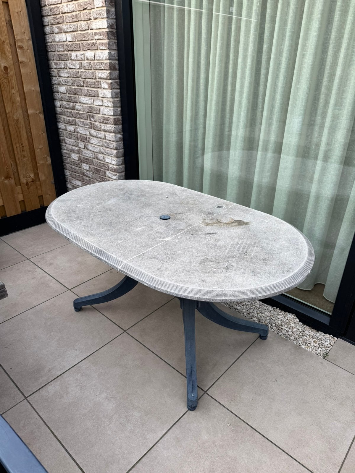 Tuinset, perfect voor de bouw, Tuin en Terras, Ophalen, Gebruikt, Ovaal, Kunststof