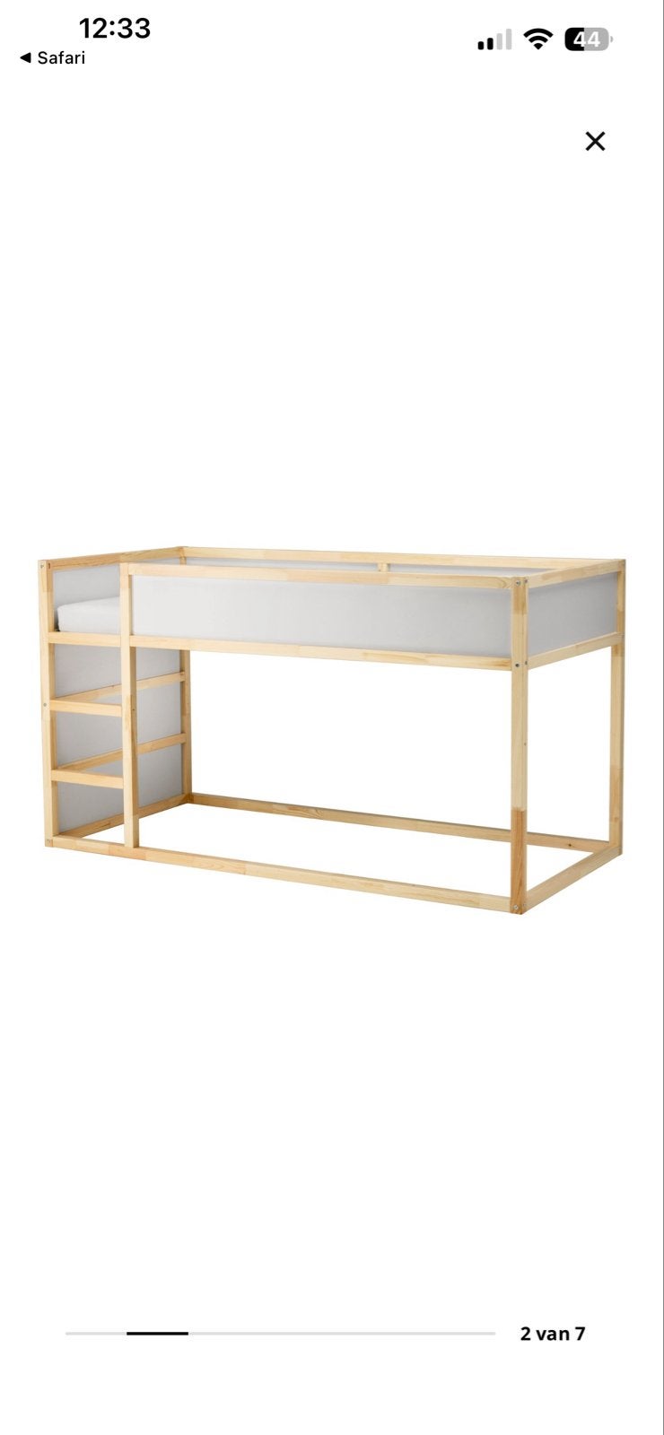 GRATIS: IKEA Kura omkeerbaar bed - halfhoogslaper, Ophalen, Gebruikt, 90 cm, Eenpersoons