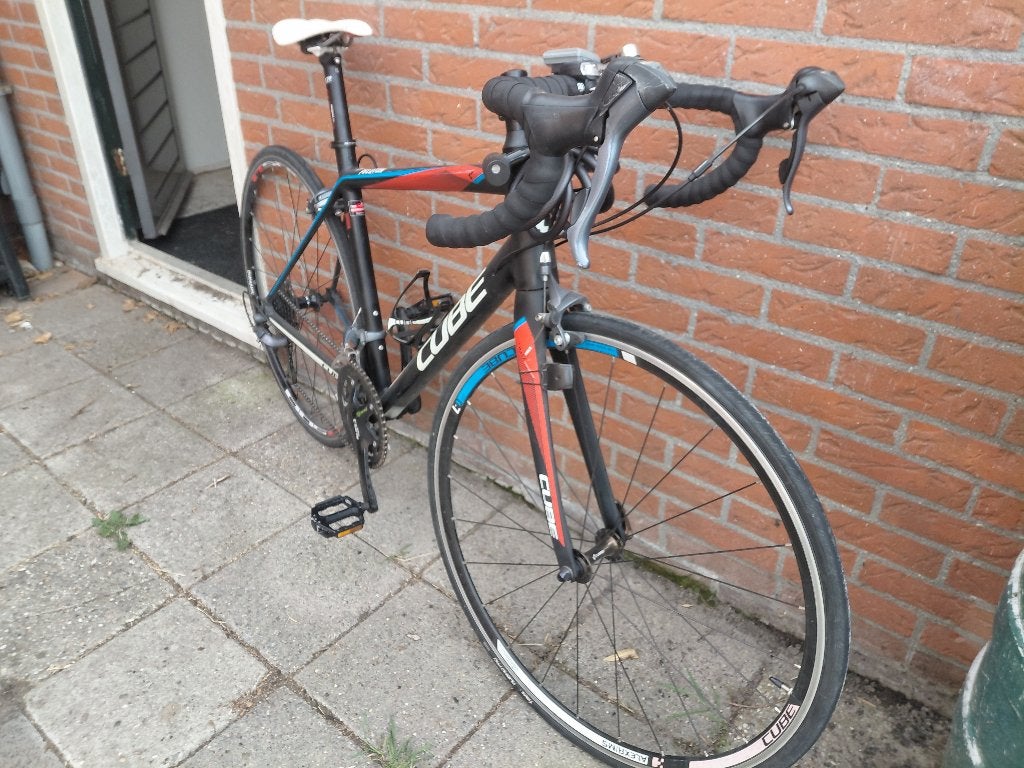 Wielrennersfiets, Overige materialen, Gebruikt, Velgrem, 49 tot 53 cm