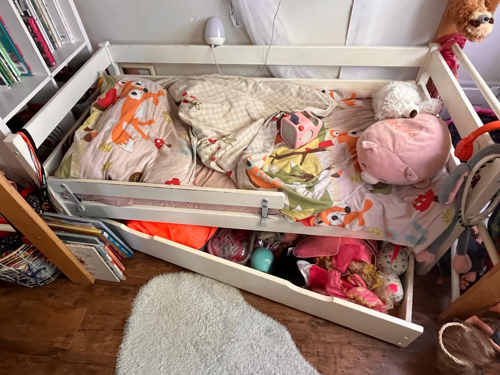 Peuter bed met laad, Ophalen, Gebruikt, 70 tot 85 cm, 140 tot 160 cm