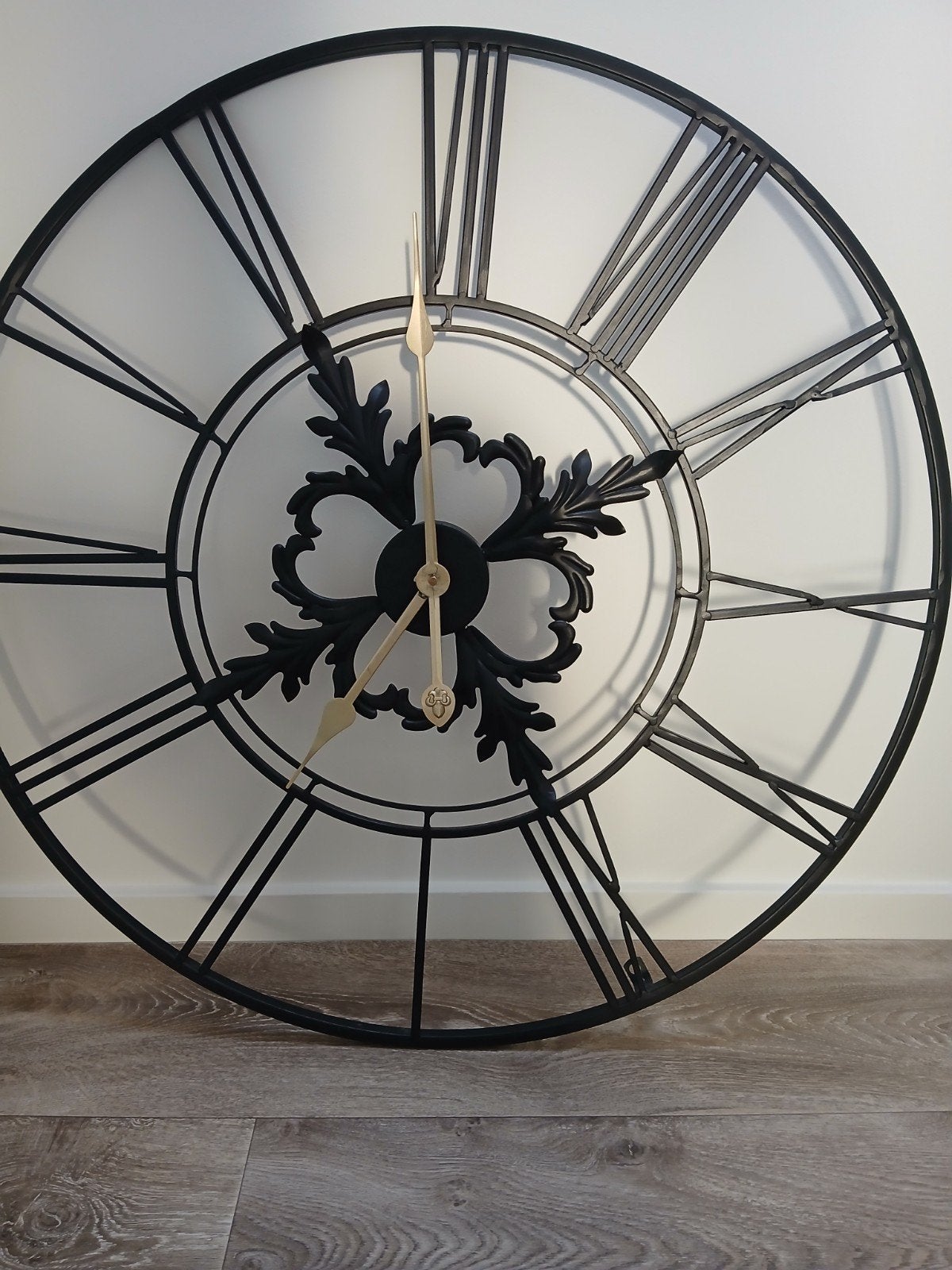 Klok Riverdale zwart /goud, Ophalen, Wandklok