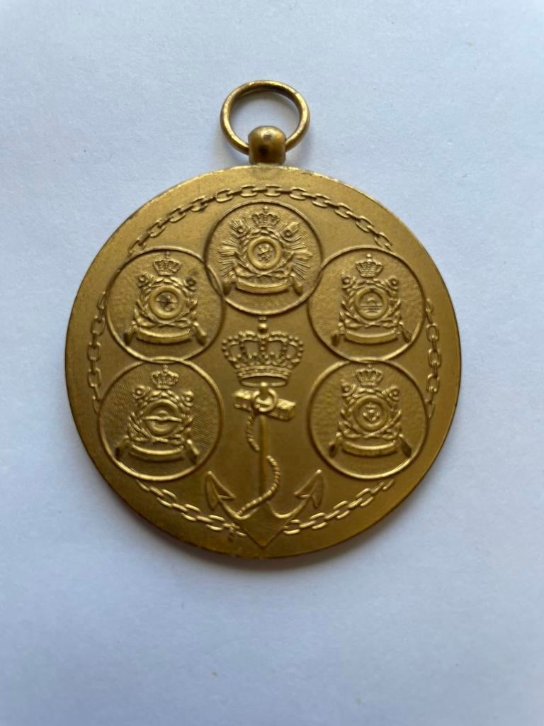 1973…Koninklijke Marine Sloeproeien… 50 mm., Postzegels en Munten, Verzenden, Brons, Nederland