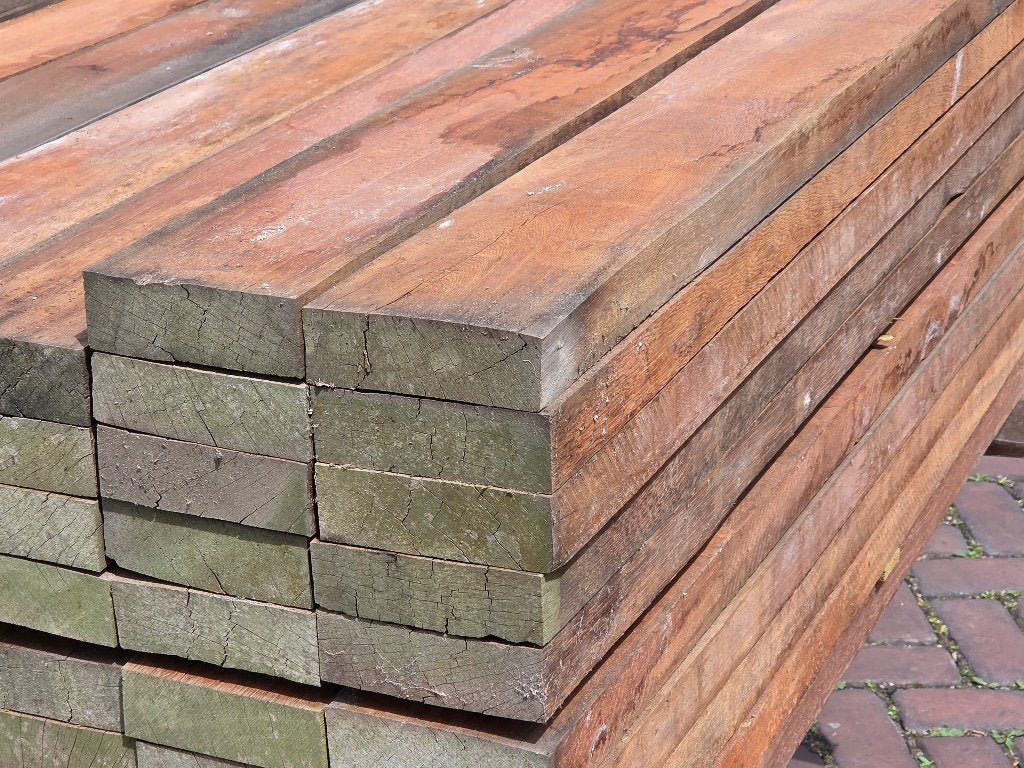 Hardhout 38x115 mm / 1.20 m lang € 6,- per stuk incl. btw, Tuin en Terras, Palen, Balken en Planken, Ophalen, Overige typen, Nieuw