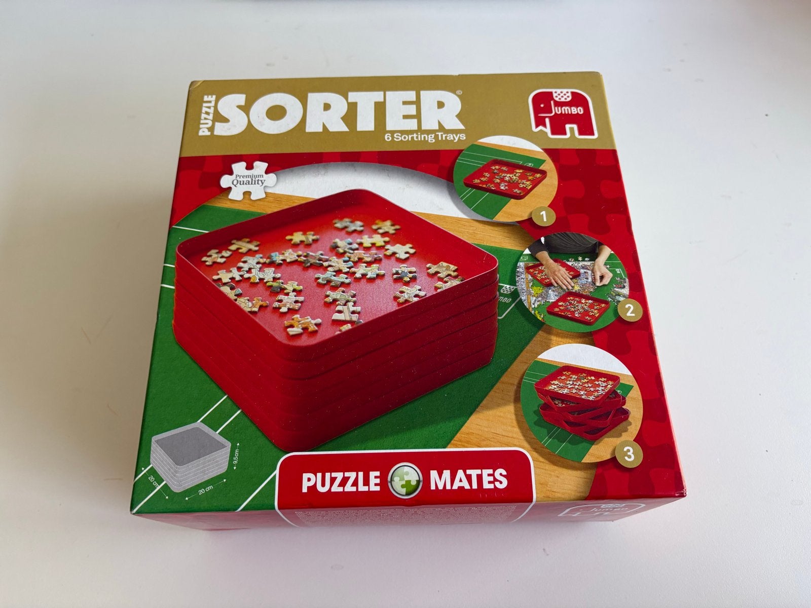 Jumbo Puzzle Sorter - 6 sorteerbakjes voor puzzelstukjes, Ophalen, Zo goed als nieuw, Overige typen