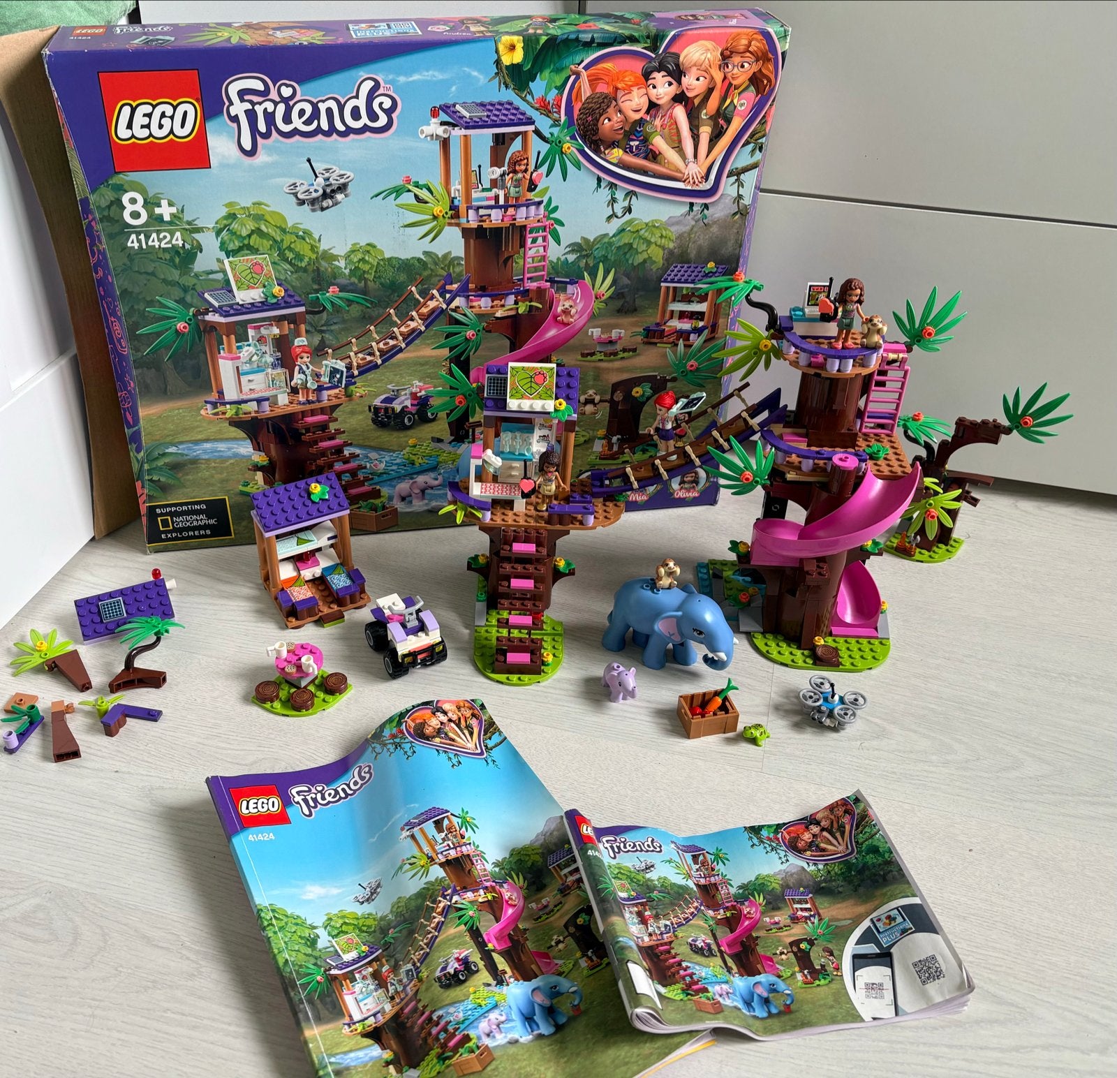 LEGO Friends 41424 Jungle Reddingsbasis, Ophalen of Verzenden, Gebruikt, Lego, Friends