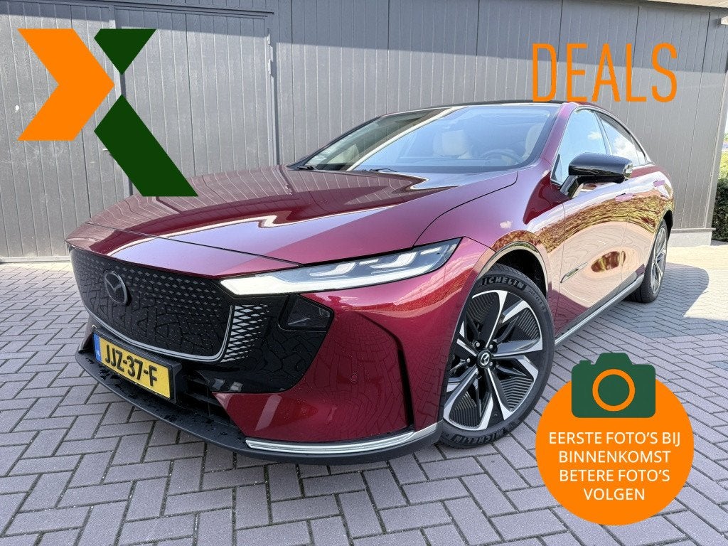 Mazda 6e Takumi 68.8 kWh | Stoelvent +verw | Panodak | Volle, Auto's, Automaat, Gebruikt, Beige, 259 pk