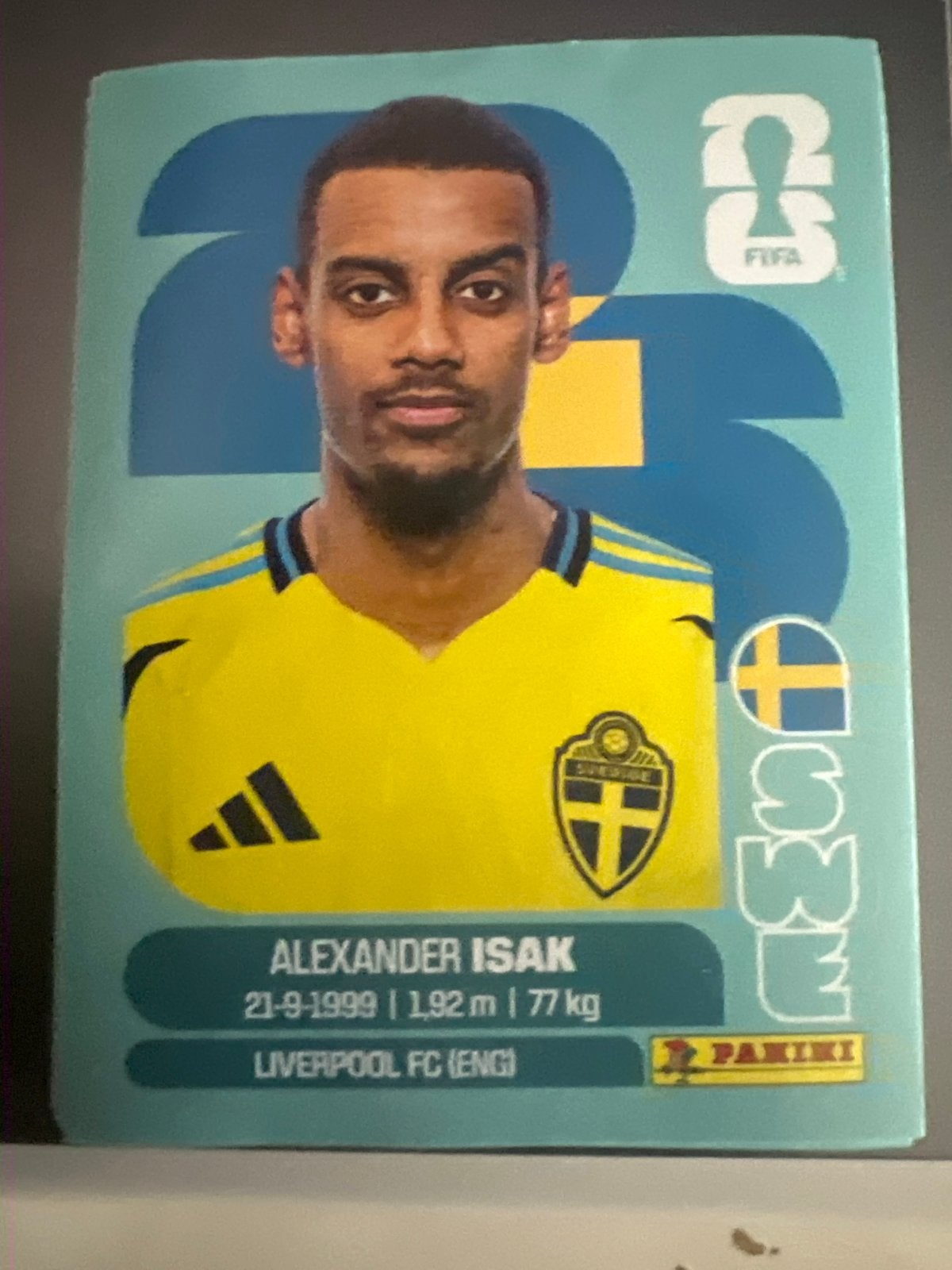 Alexander Isak Panini FIFA Sticker  Liverpool FC, Verzenden, Zo goed als nieuw, Buitenlandse clubs, Spelerskaart