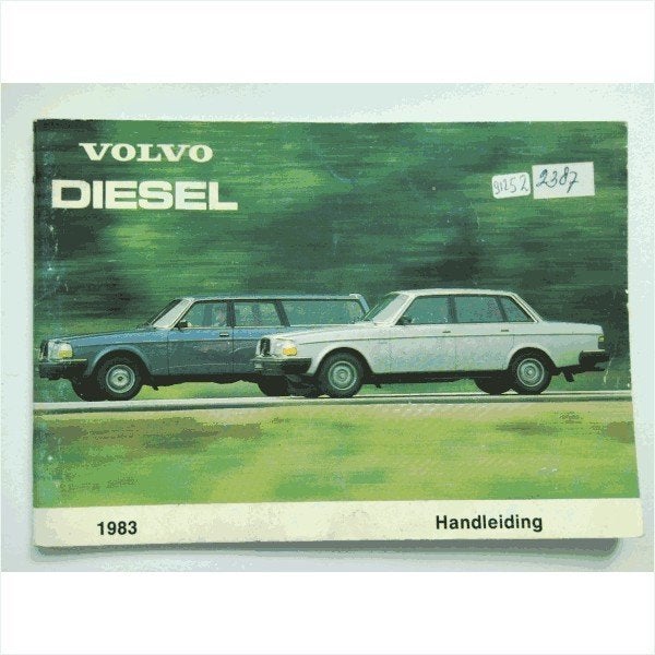 Volvo 240 Diesel Instructieboekje 1983 #1 Nederlands, Ophalen of Verzenden