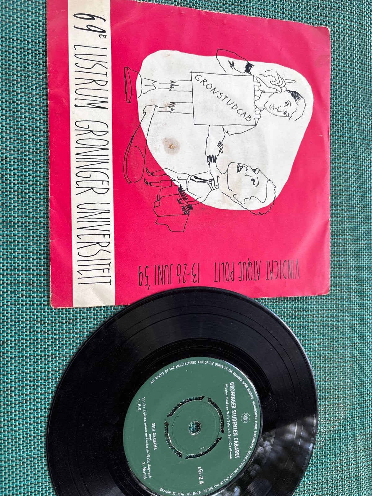Seth Gaaikema - Groninger Studenten Cabaret (EP), EP, Ophalen of Verzenden, Gebruikt, 7 inch