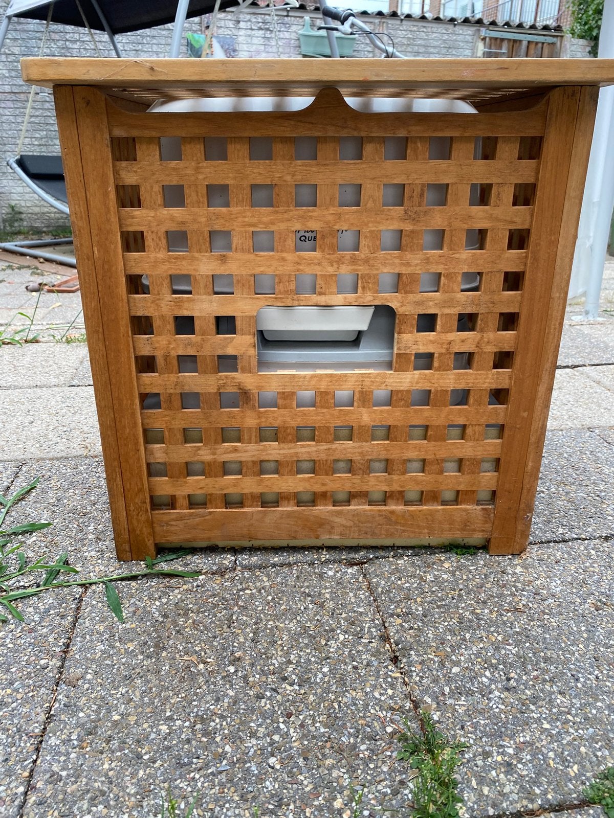 Porta potti met leuke opbergkist, Caravans en Kamperen, Caravan accessoires, Ophalen, Gebruikt