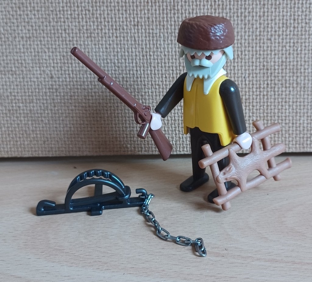 playmobil western vitage trapper 3394, Ophalen of Verzenden, Gebruikt, Complete set