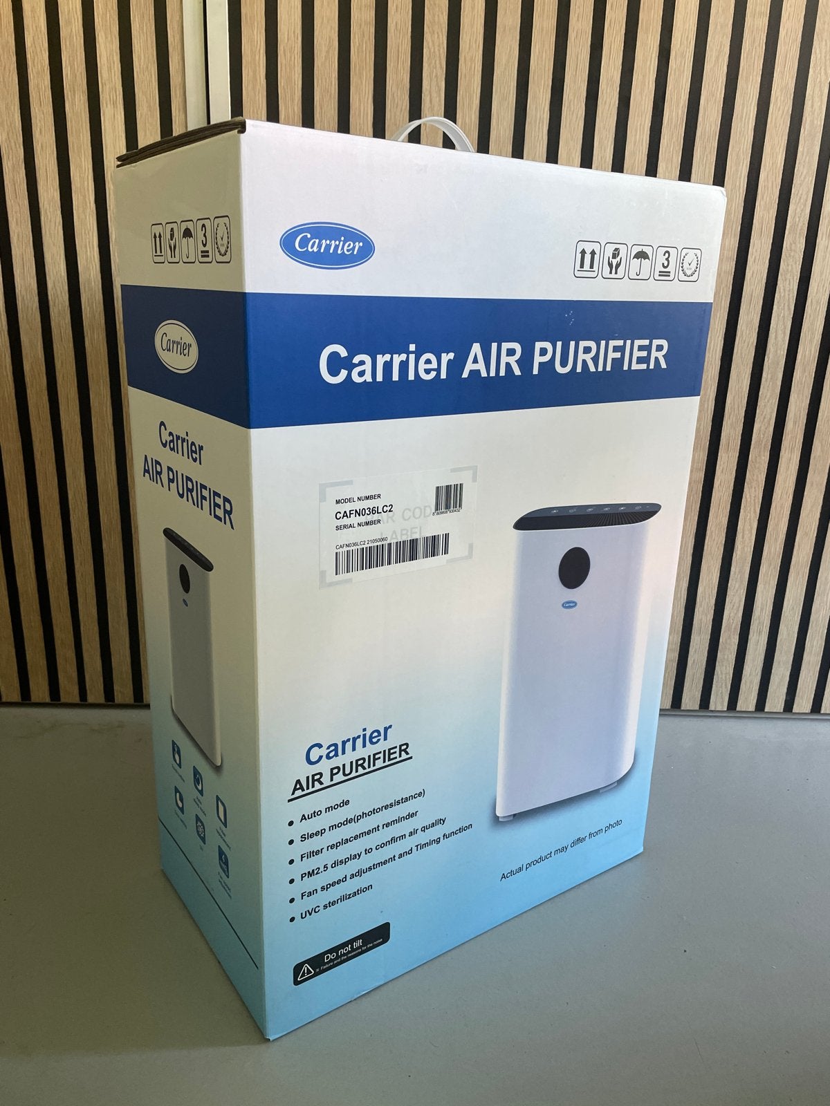 Nieuwe Carrier Luchtreiniger CAFN036 - In doos, Ophalen, Nieuw, Luchtreiniger