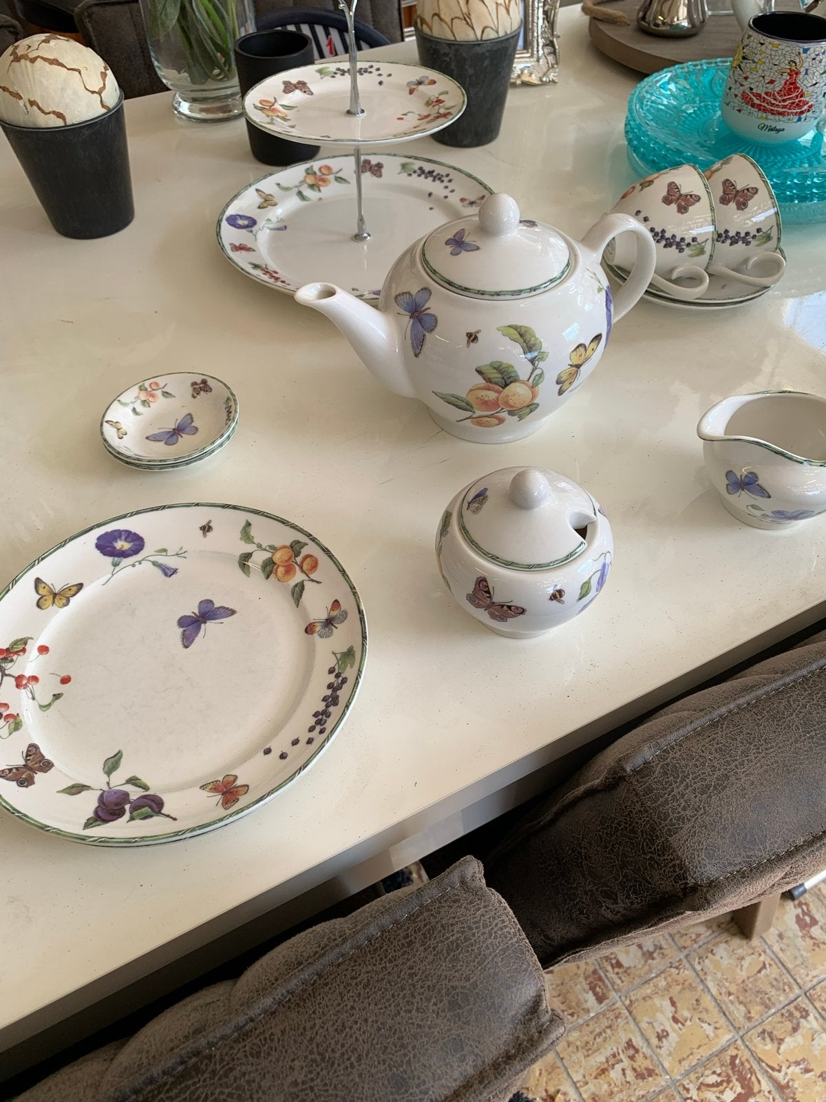 JBS Home Collection 'Fruit & Flowers' theeservies, Ophalen, Overige merken, Keramiek, Landelijk/Boerenbont