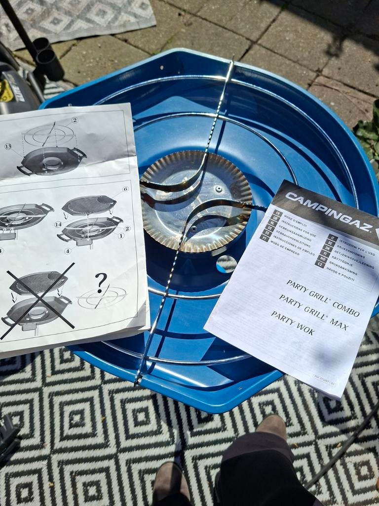 Campingaz Party Grill Combo - Amper gebruikt, Ophalen of Verzenden, Zo goed als nieuw, Campingaz