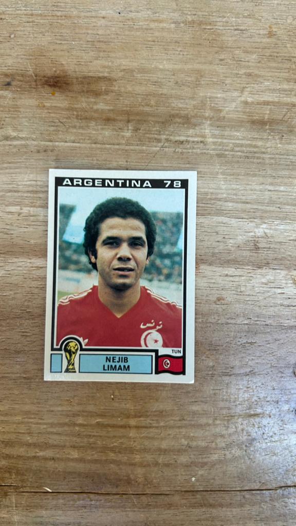 Panini Argentina 78 plaatje Nejib Limam WK 78, Verzenden, Zo goed als nieuw, Sticker